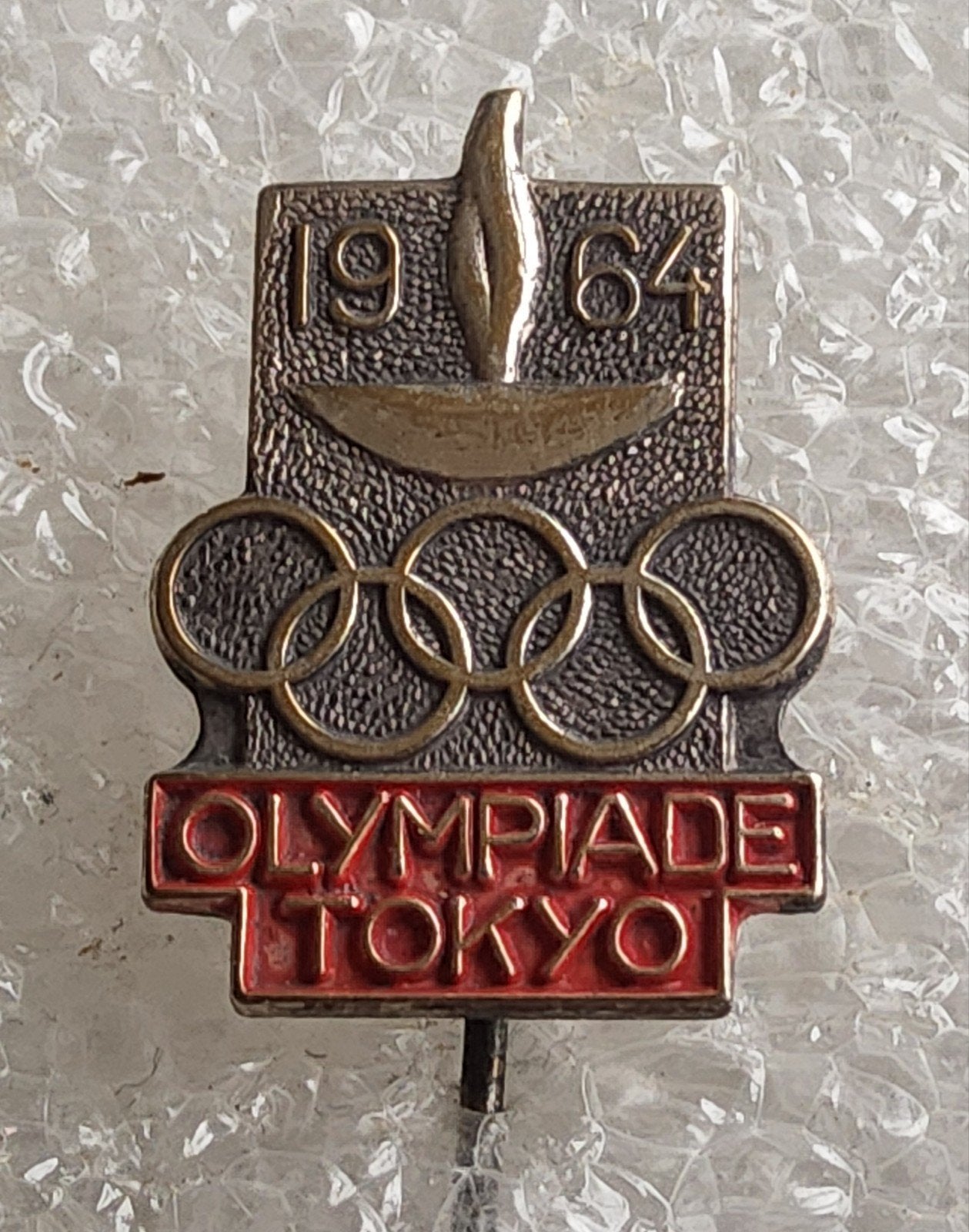 Vintage Olympische Spelen Tokyo 1964 Speldje, Ophalen of Verzenden, Gebruikt, Sport, Speldje of Pin