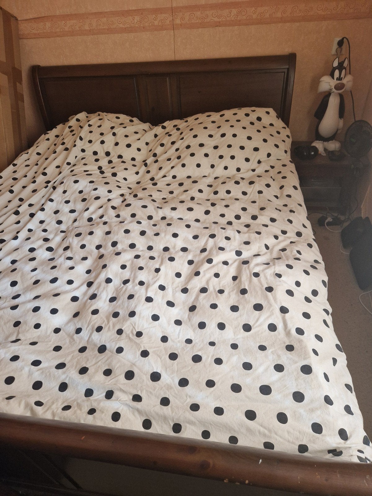 Tweepersoonsbed Kingsize bed 180x220 koloniaal., Ophalen