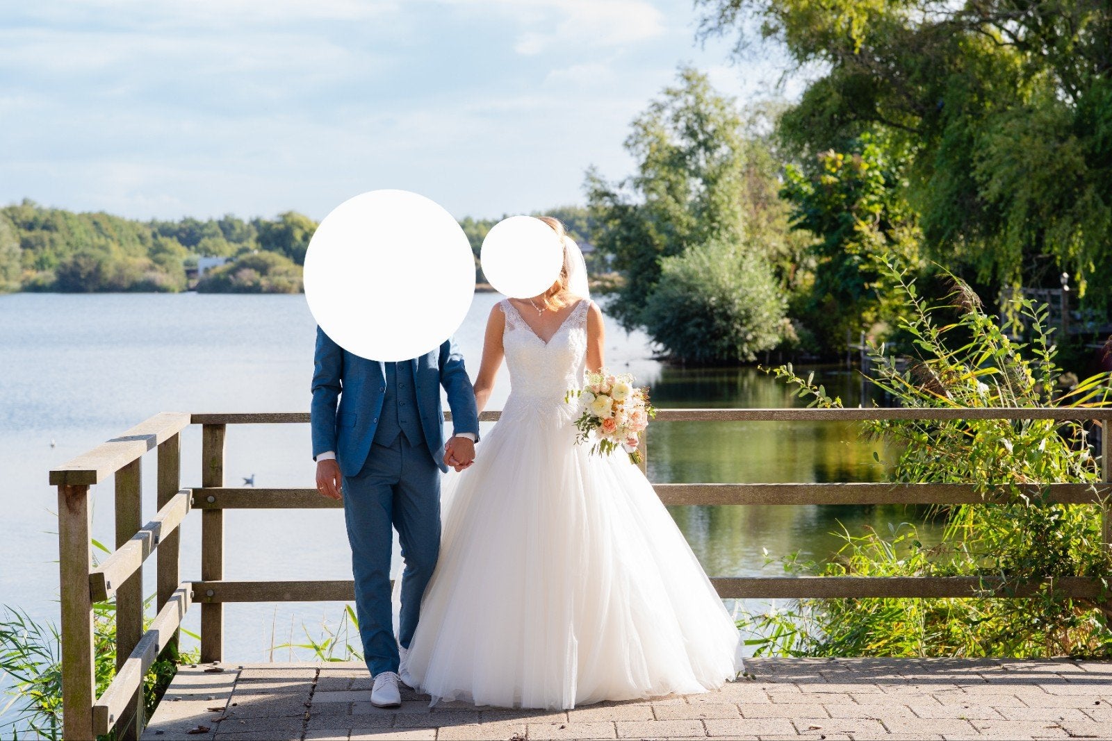 Trouwjurk maat 34 (lengte bruid 171cm), Ophalen, Trouwjurk, Wit, Onbekend