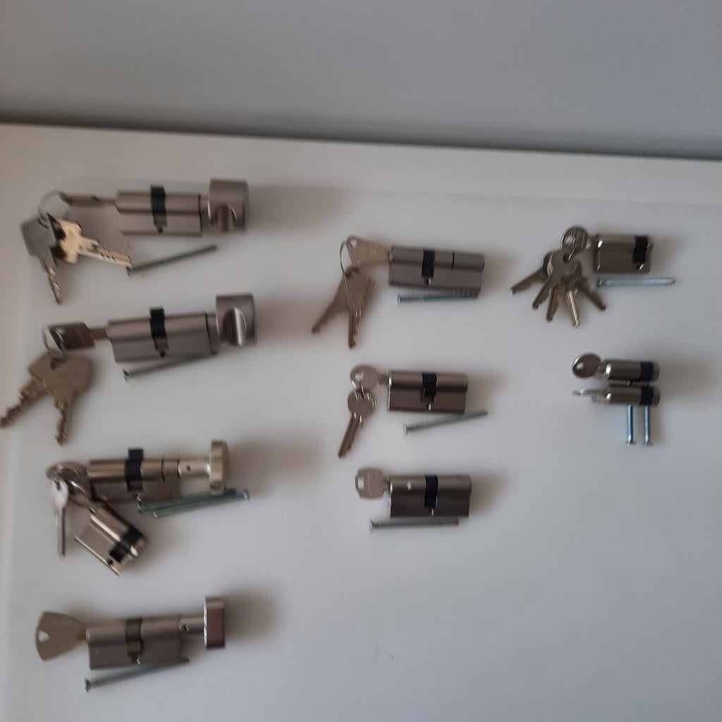 Knopcilinders Dubbele halve enkele en gelijksluitende, Ophalen of Verzenden