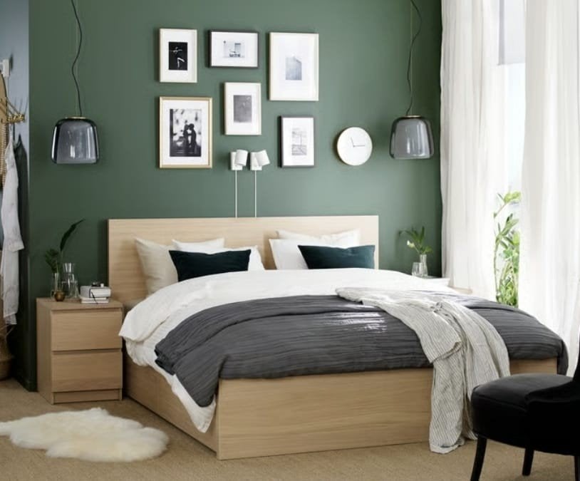 ikea Malm bed compleet met lades en nachtkastjes, Huis en Inrichting, Slaapkamer | Complete slaapkamers, Ophalen, Zo goed als nieuw