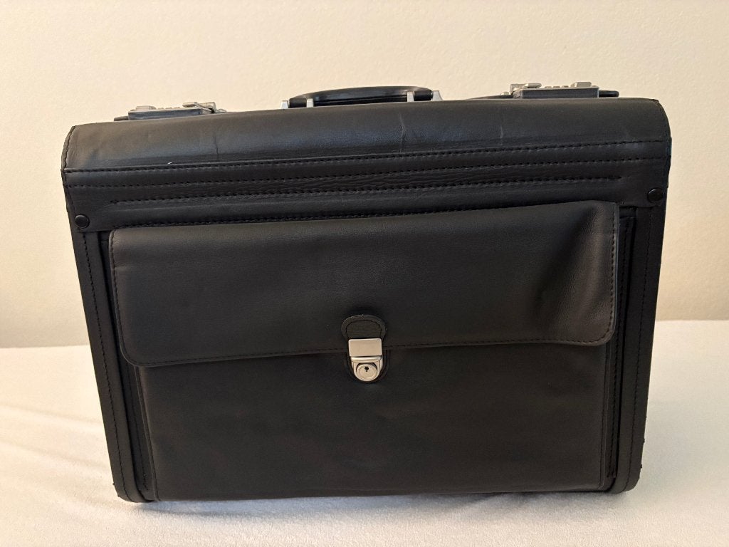 Pilotenkoffer | Dossiertrolley, Wieltjes, Gebruikt, 45 tot 55 cm, Minder dan 50 cm