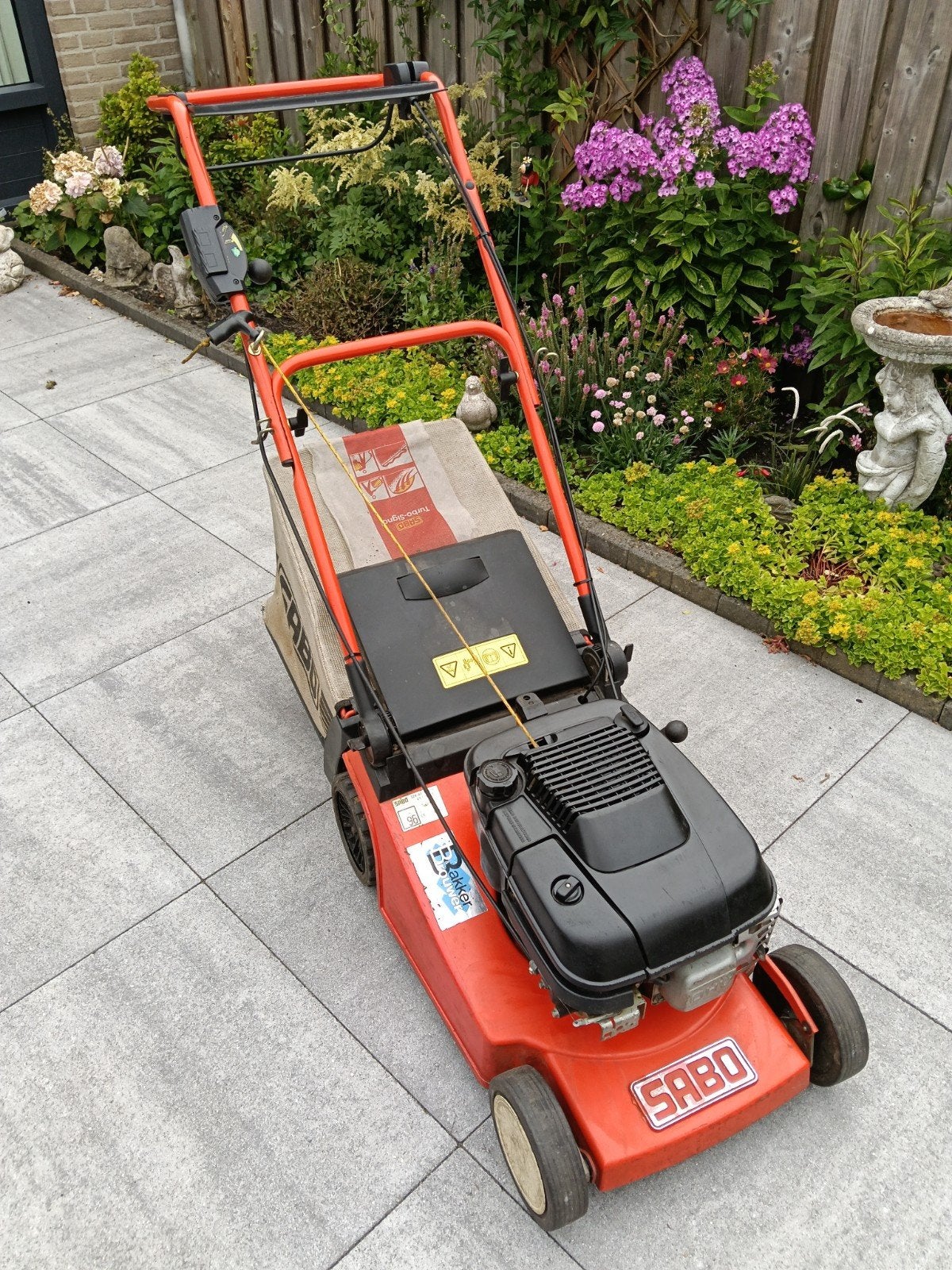 Grasmaaier benzine, SABO 43 OHV-A, met aandrijving, Ophalen, Gebruikt