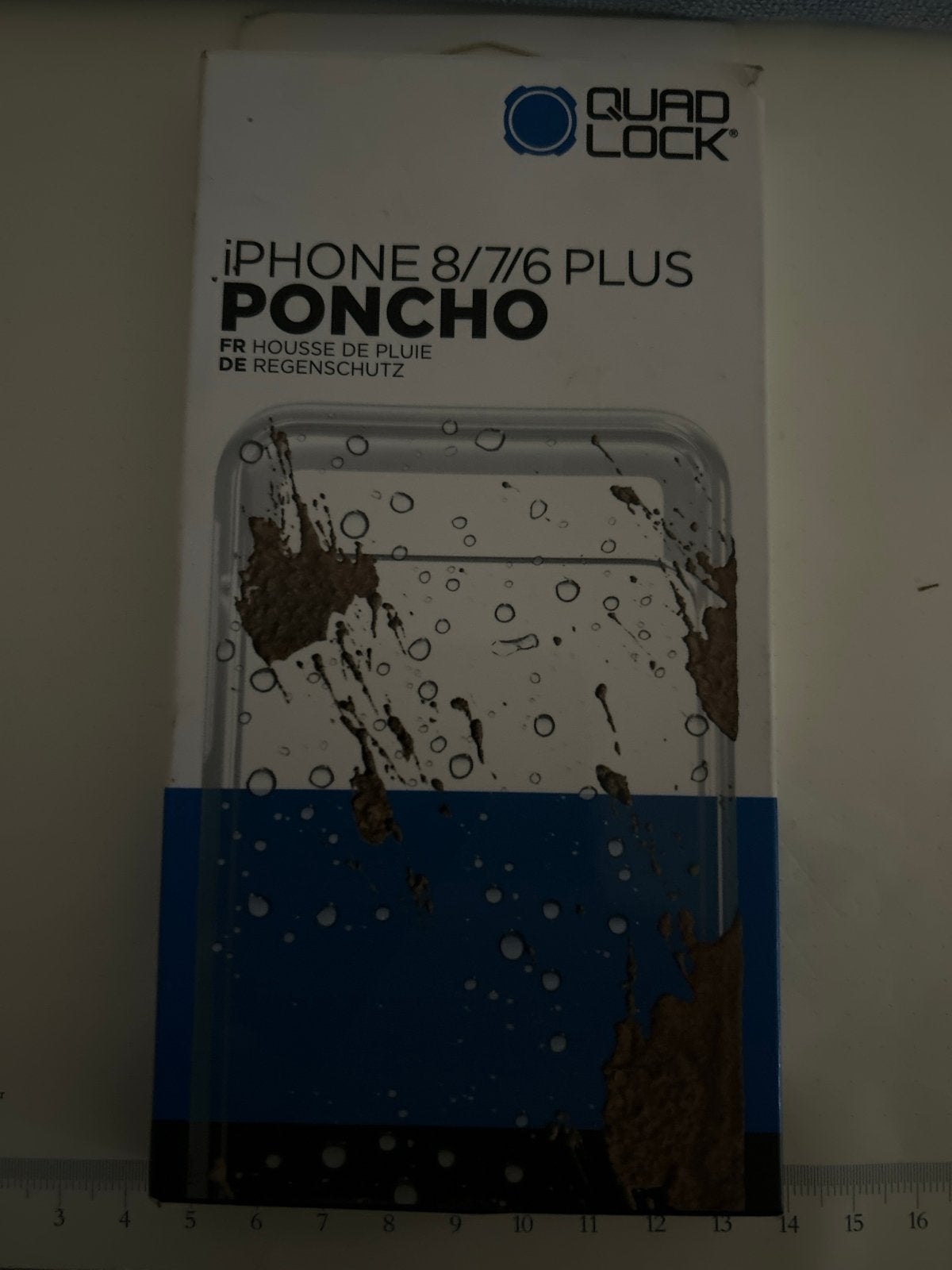 Quad Lock iPhone 8/7/6 Plus Poncho Regenhoes, Telecommunicatie, Mobiele telefoons | Hoesjes en Frontjes | Apple iPhone, Nieuw