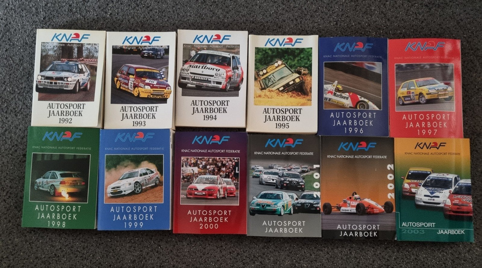 KNAF Autosport Jaarboeken 1992-2003, Ophalen, Zo goed als nieuw, Algemeen, KNAF