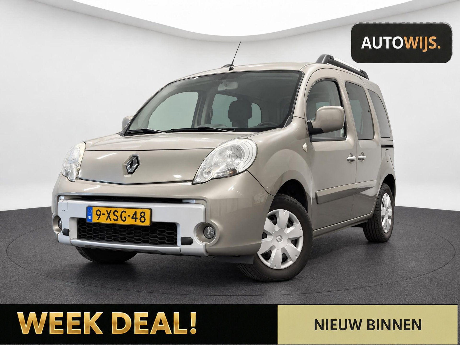 Renault Kangoo Family 1.6-16V Expression|TREKHAAK|CRUISE|MAR, Stof, Gebruikt, Beige, 4 cilinders
