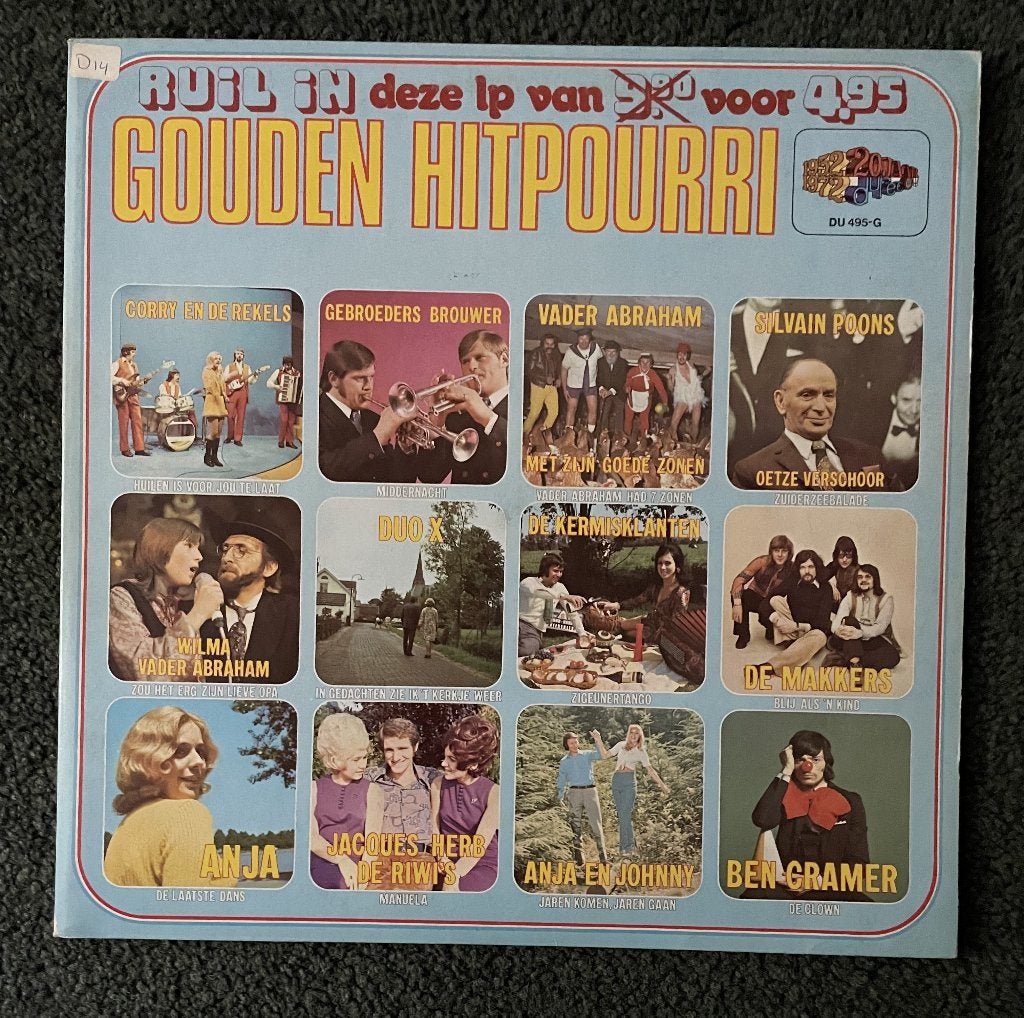 LP: Gouden Hitpourri Nederlandstalig 1972, Ophalen of Verzenden, Levenslied of Smartlap, 12 inch, 1970 - 1979