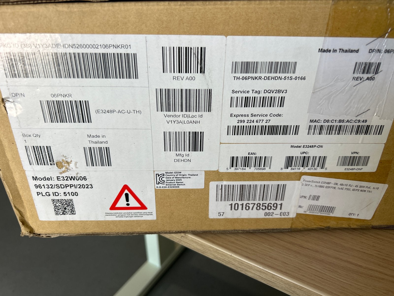 Dell PowerSwitch N3200-ON/E3200-ON Series Switch, nieuw, Computers en Software, Netwerk switches, Ophalen of Verzenden, Nieuw