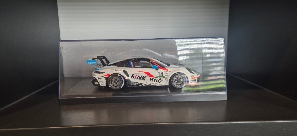 Porsche 911 gt3 cup 14 de haan oschersleben 2024 Miniatuur!!, Ophalen of Verzenden, Nieuw, Auto, Overige merken