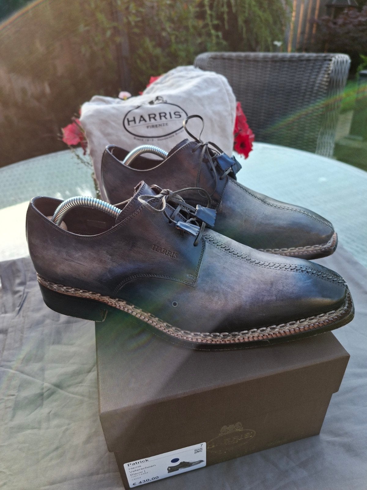 Harris Herenschoenen - Bijzonder Stiksel - Maat 7 (EU), Kleding | Heren, Harris, Blauw, Ophalen of Verzenden, Zo goed als nieuw