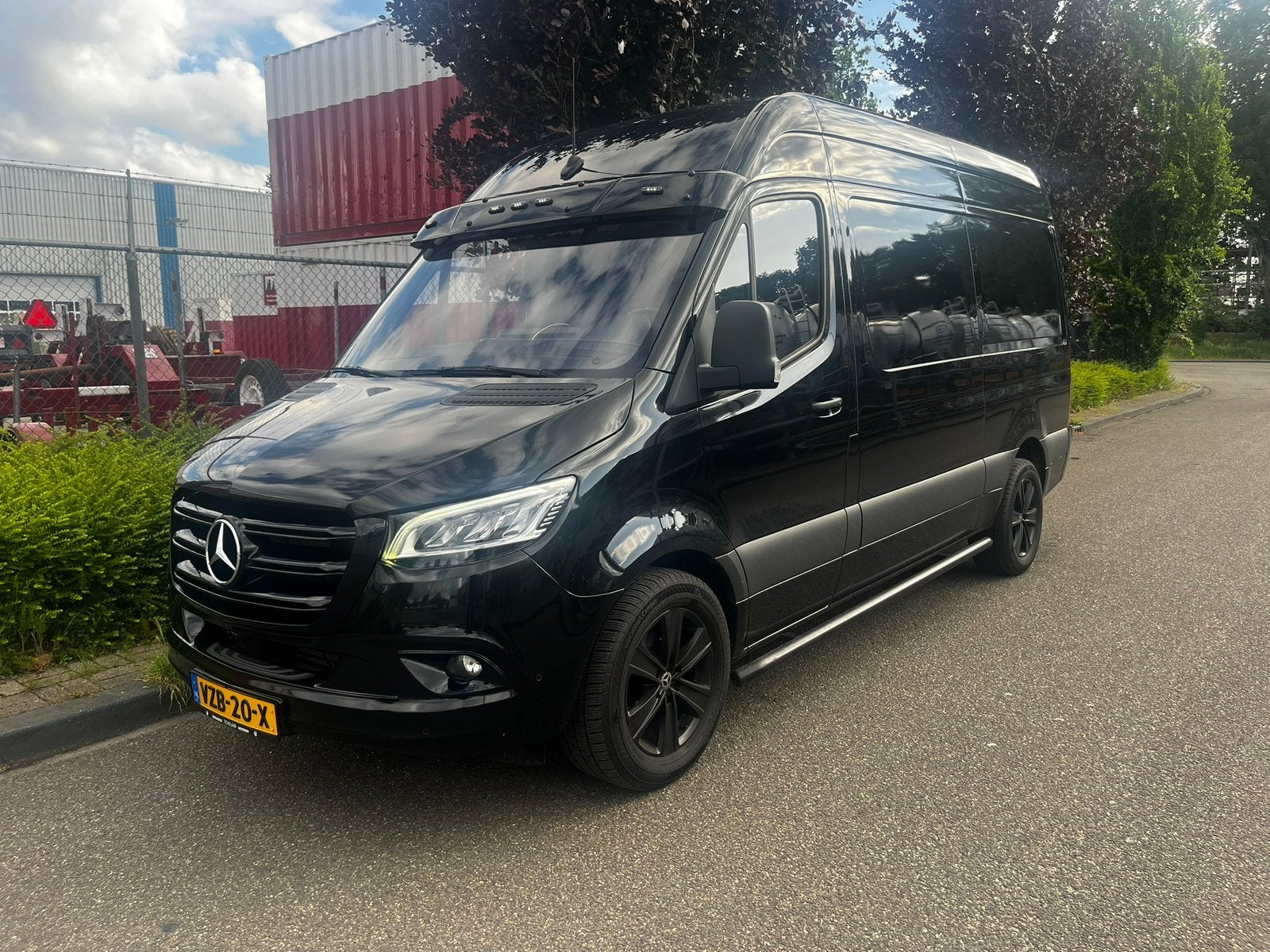 Mercedes-Benz Sprinter GB 317 CDI 170pk L2 RWD 9G-TRONIC, Auto's, Automaat, Euro 6, 4 cilinders, Zwart