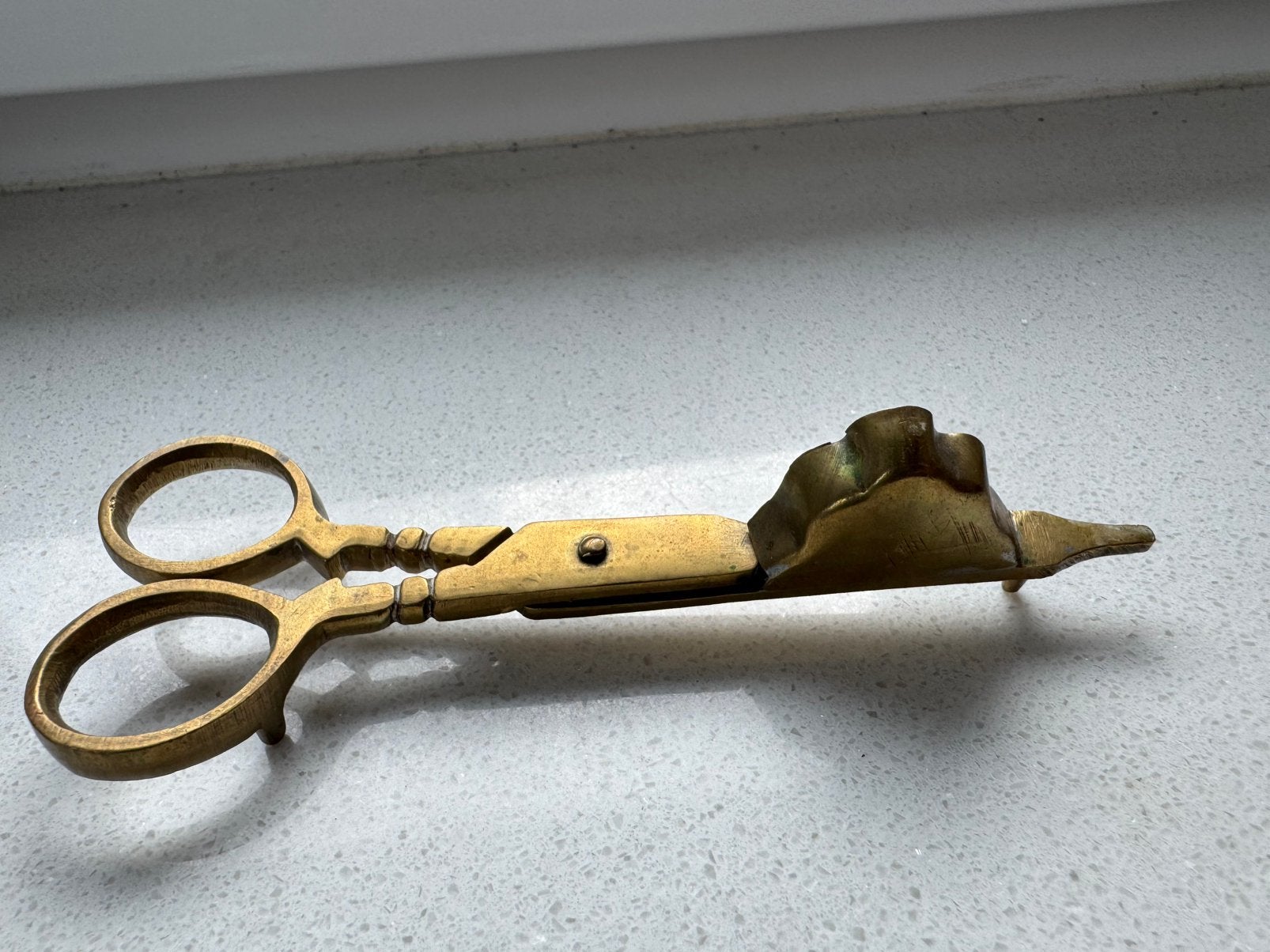 Antieke Messing Kaarsendover/Snuiter - 12 cm, Antiek en Kunst, Ophalen of Verzenden
