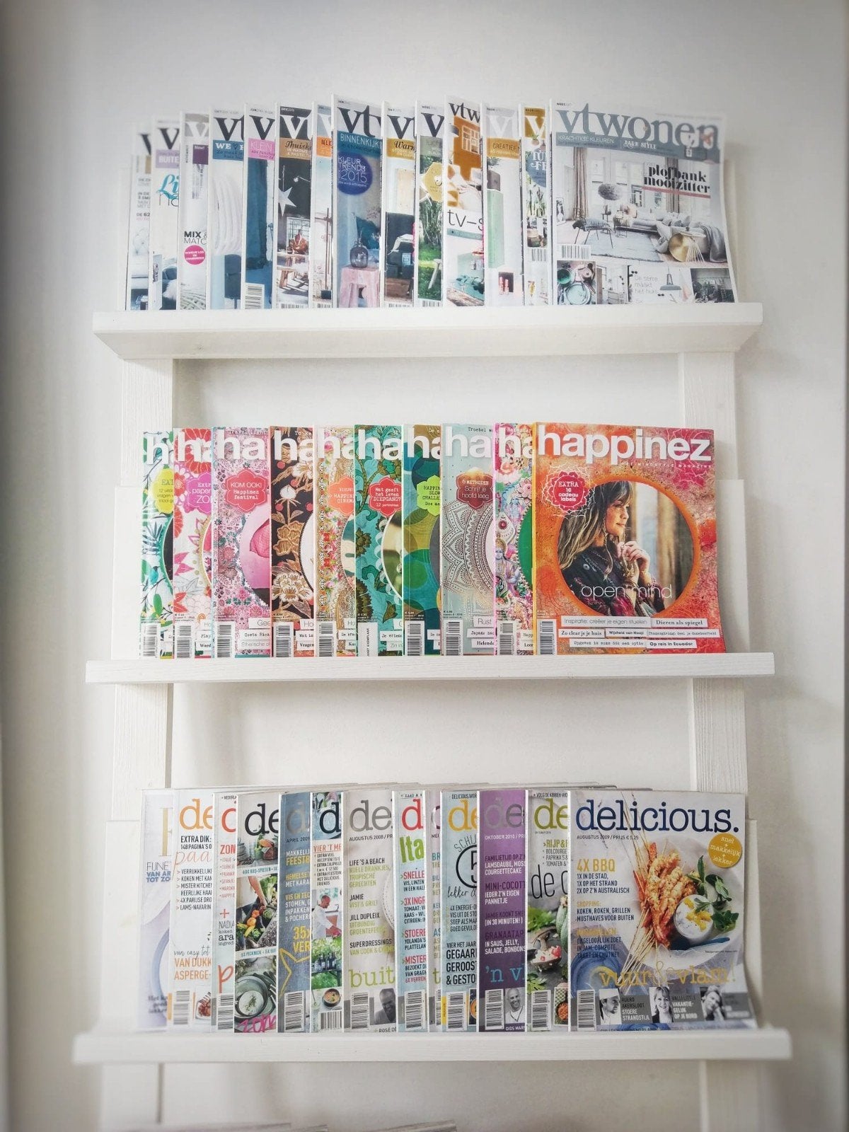 Tijdschriften/foto presentatie rek, Ophalen
