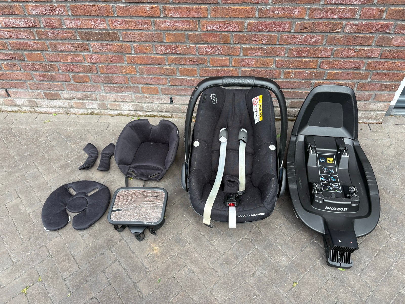 Maxi-Cosi x Joolz Pebble Pro met Isofix base, Autogordel of Isofix, Gebruikt, 0 t/m 13 kg, Maxi-Cosi