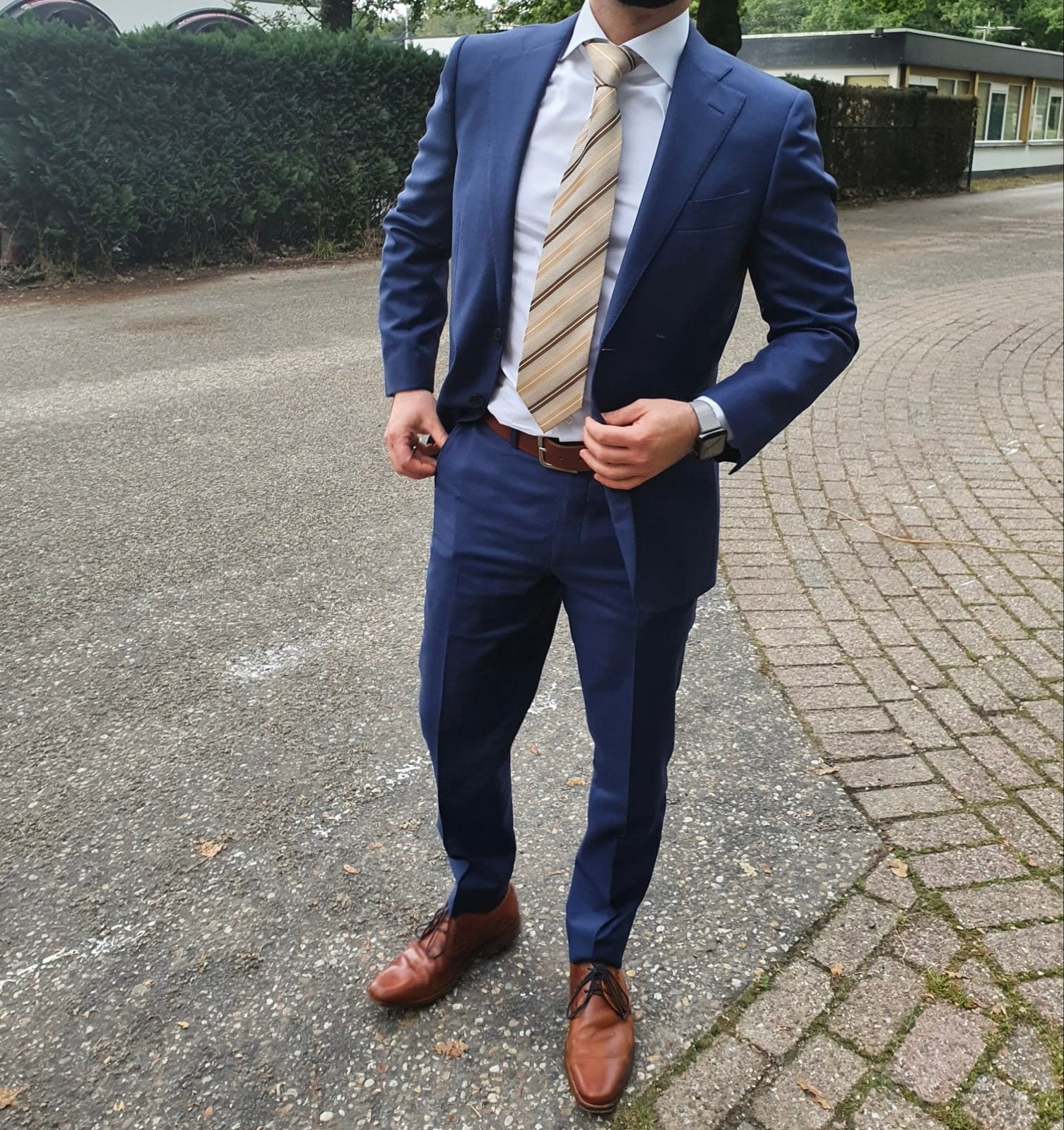 Suit Supply blauw pak - Vitale Barberis Canonico, Ophalen, Zo goed als nieuw, Maat 46 (S) of kleiner, Blauw