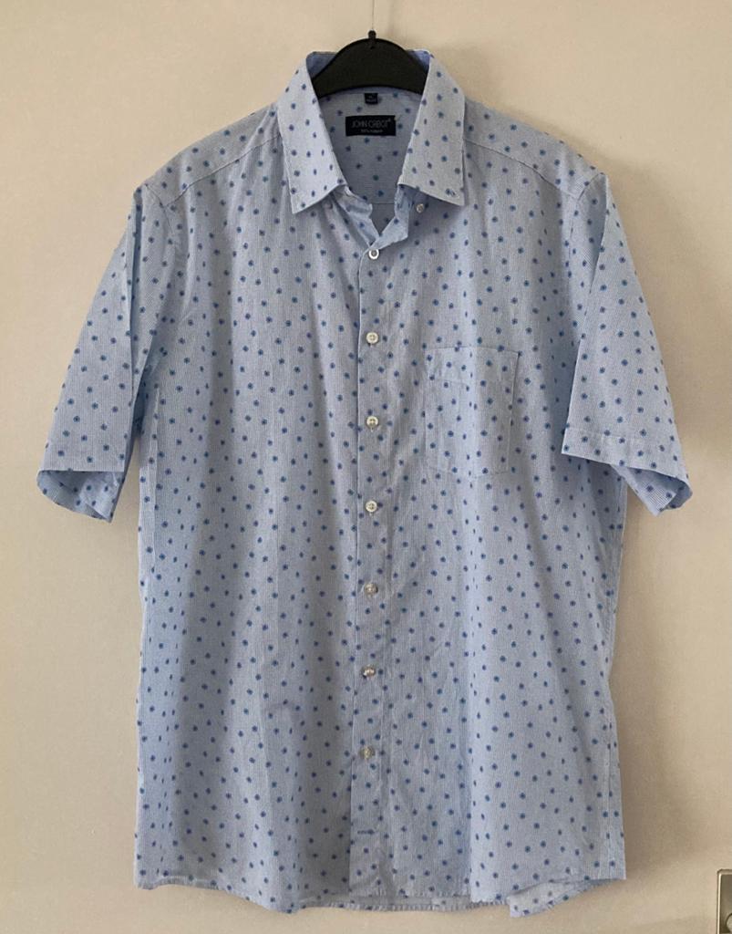 NIEUW | John Cabot | overhemd met korte mouw | maat XL, Ophalen of Verzenden, Nieuw, Halswijdte 43/44 (XL)