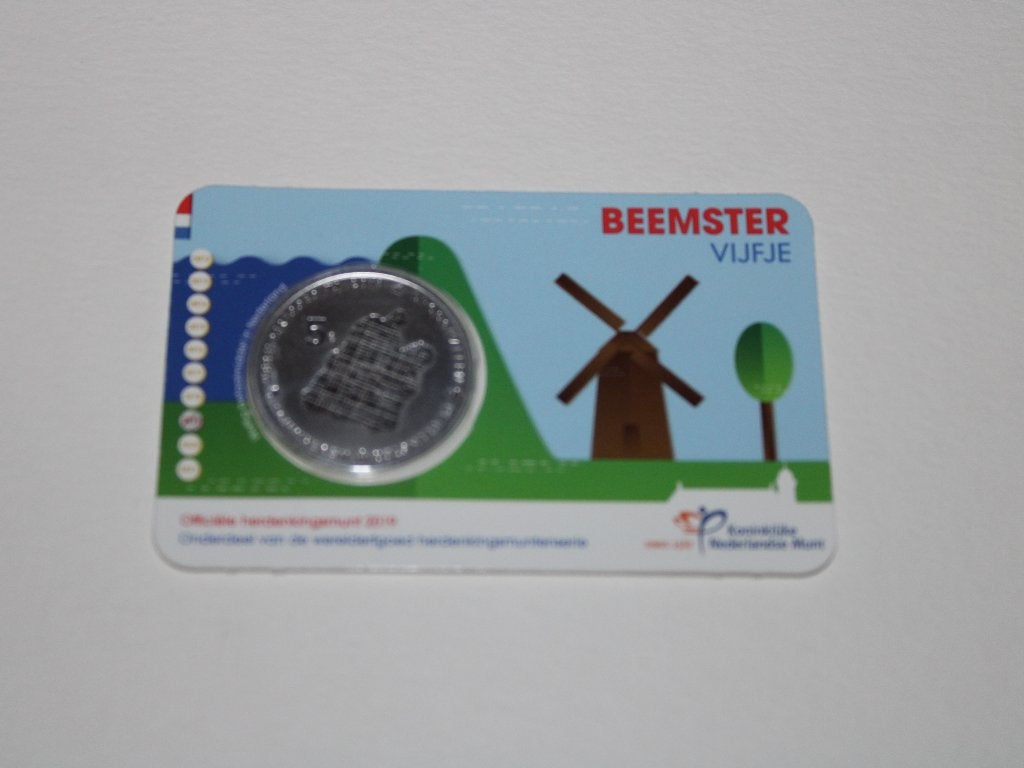 Beemster vijfje BU 2019 coincard, Ophalen, Overige landen, 5 euro, Losse munt