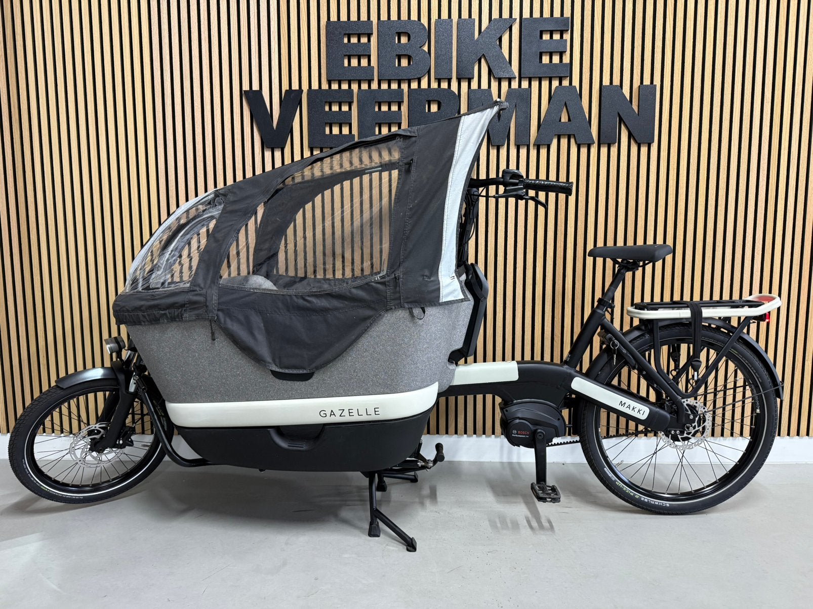 Gazelle makki Load Bosch 500 watt 2 zitjes! Slechts 1980KM, Ophalen, Zo goed als nieuw, Gazelle