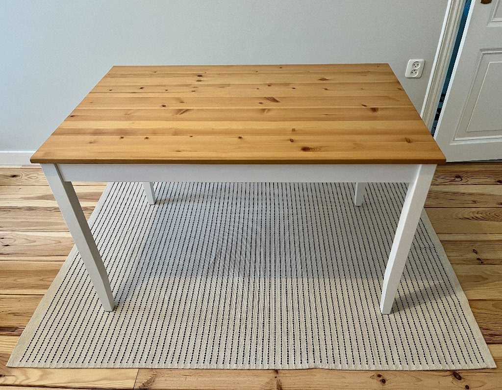 IKEA LERHAMN table (118cm x 74cm), Ophalen, 100 tot 150 cm, Modern / Scandinavian, 50 tot 100 cm