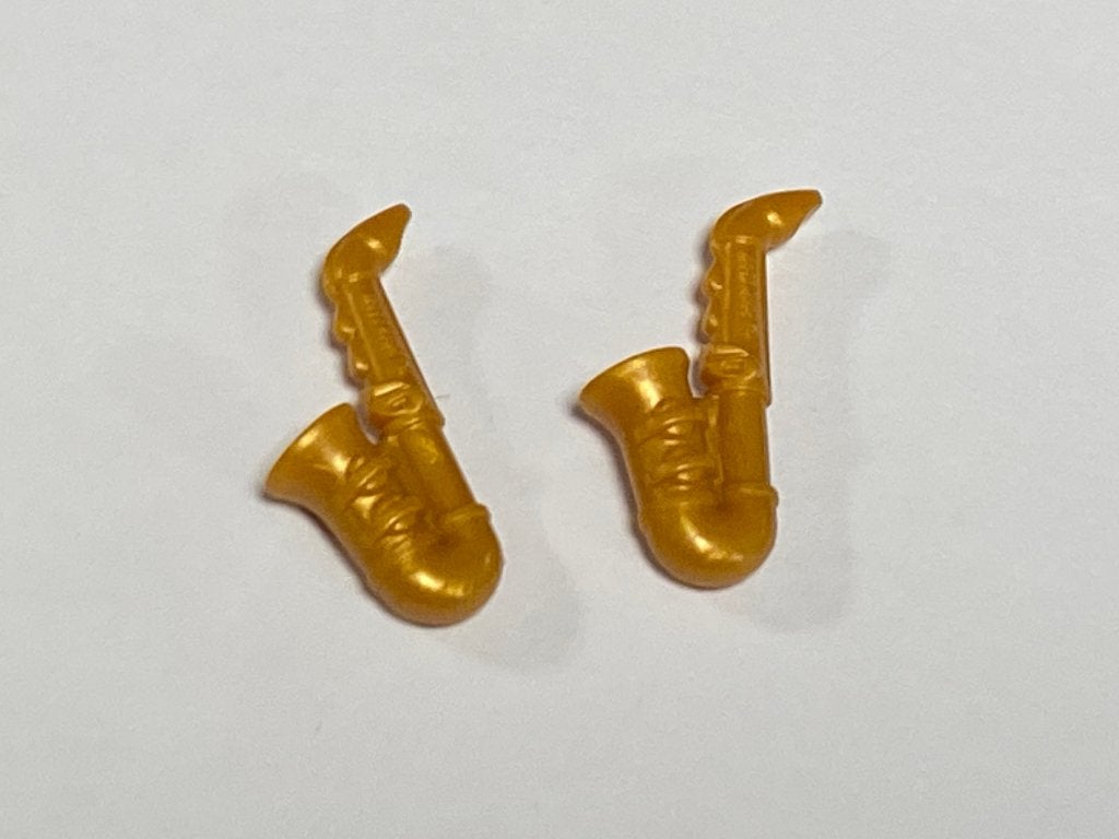 Partij Lego 2x gouden saxofoon / saxophone, Overige thema's, Lego, Nieuw, Ophalen of Verzenden