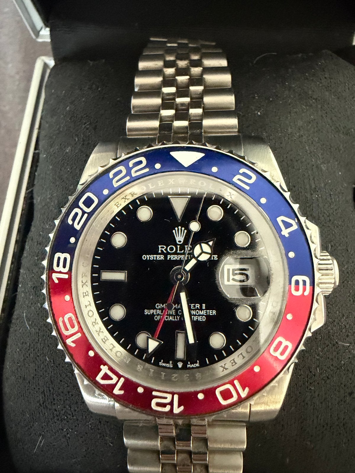 Rolex GMT-Master II 'Pepsi' Polshorloge, Ophalen, Gebruikt, Polshorloge, Rolex