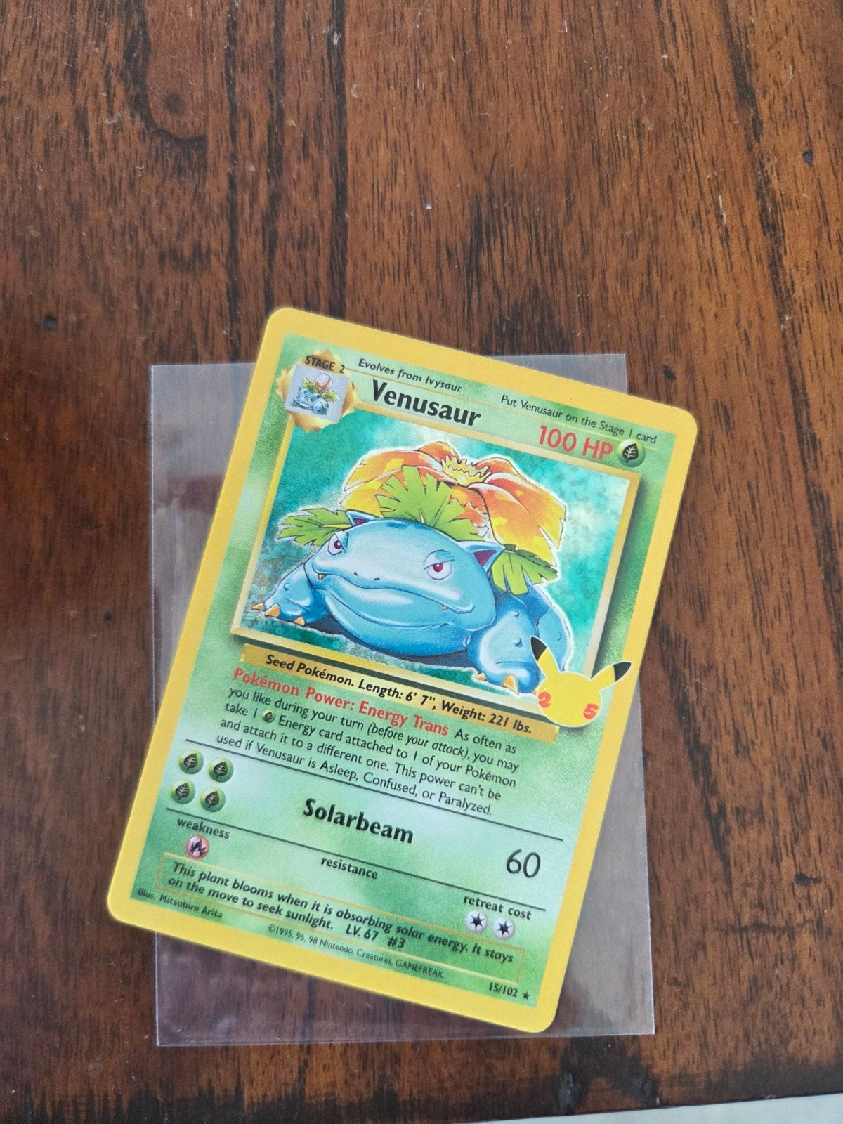 Venusaur 15/102 Celebrations, Hobby en Vrije tijd, Verzamelkaartspellen | Pokémon, Ophalen of Verzenden, Nieuw