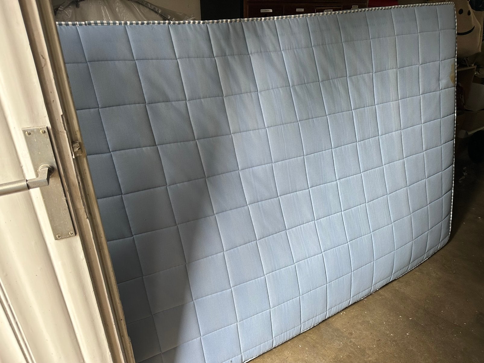 Matras 140x200 lichtblauw 17 cm dik, Ophalen, Gebruikt