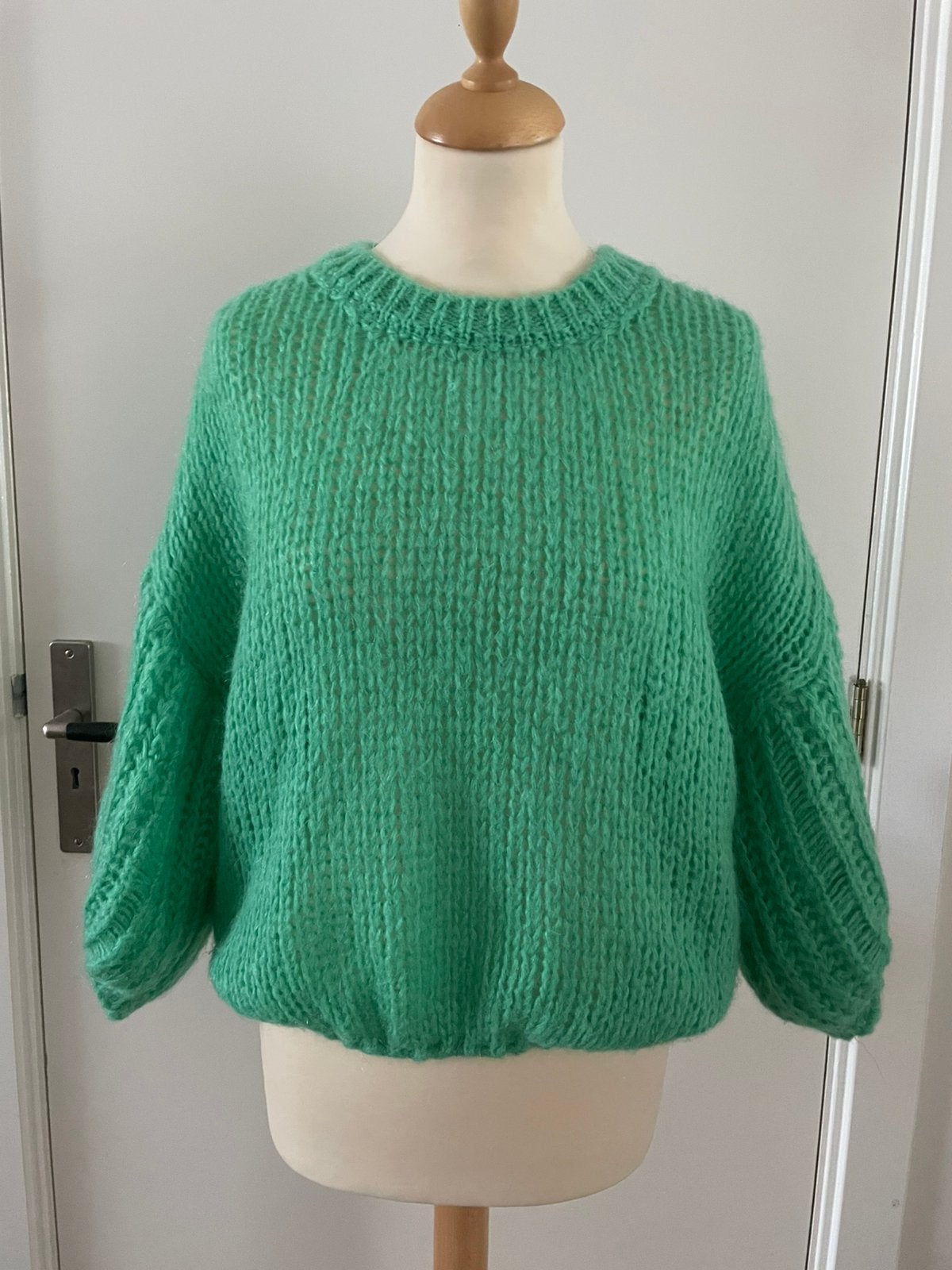 POM Amsterdam trui maat 40 L groen knitted, Ophalen of Verzenden, Zo goed als nieuw, Maat 38/40 (M), Groen