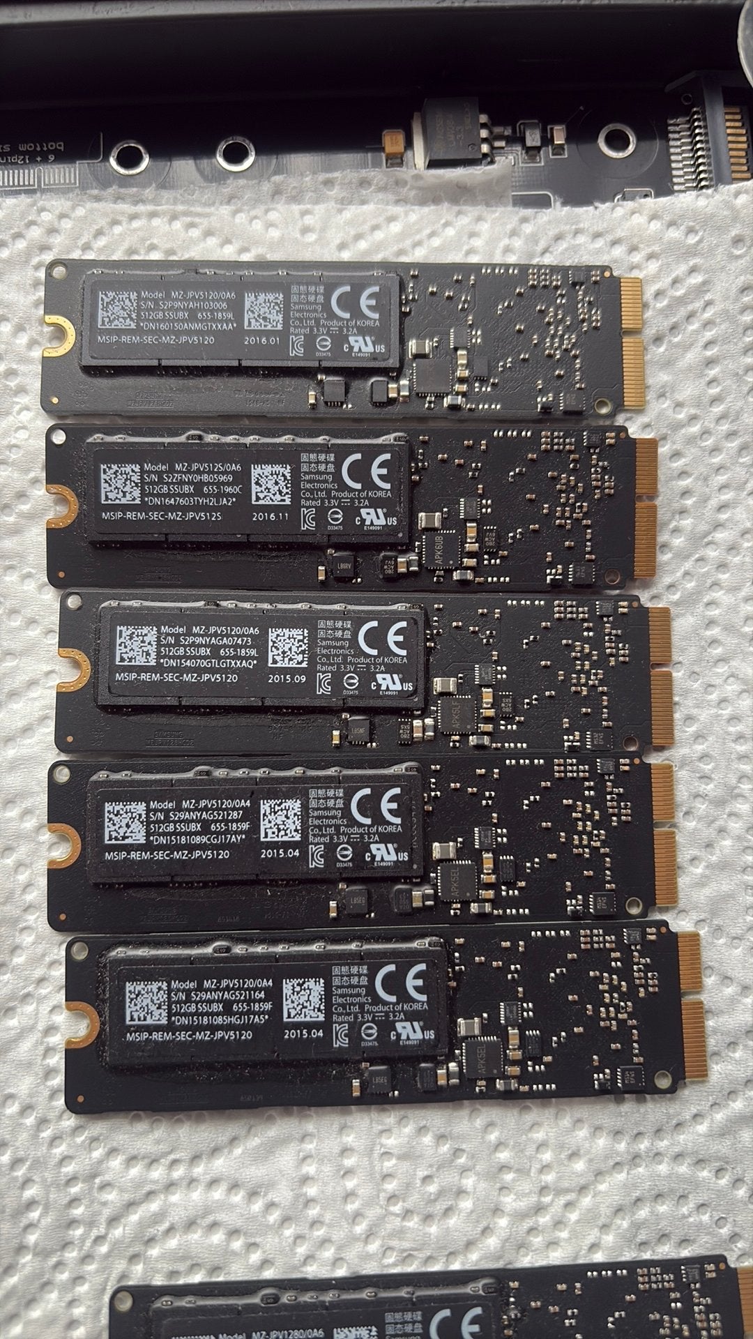 Apple 512gb ssd mz-jpv5120/0a4 Meerdere op voorraad, Computers en Software, Harde schijven, Intern, Gebruikt, SSD, Ophalen of Verzenden