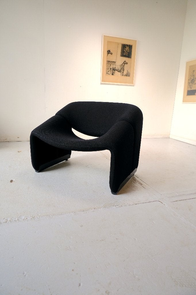 Fauteuils (M-Chair, Groovy M, Artifort, F598), Huis en Inrichting, Fauteuils, Ophalen, Gebruikt, 75 tot 100 cm, Stof