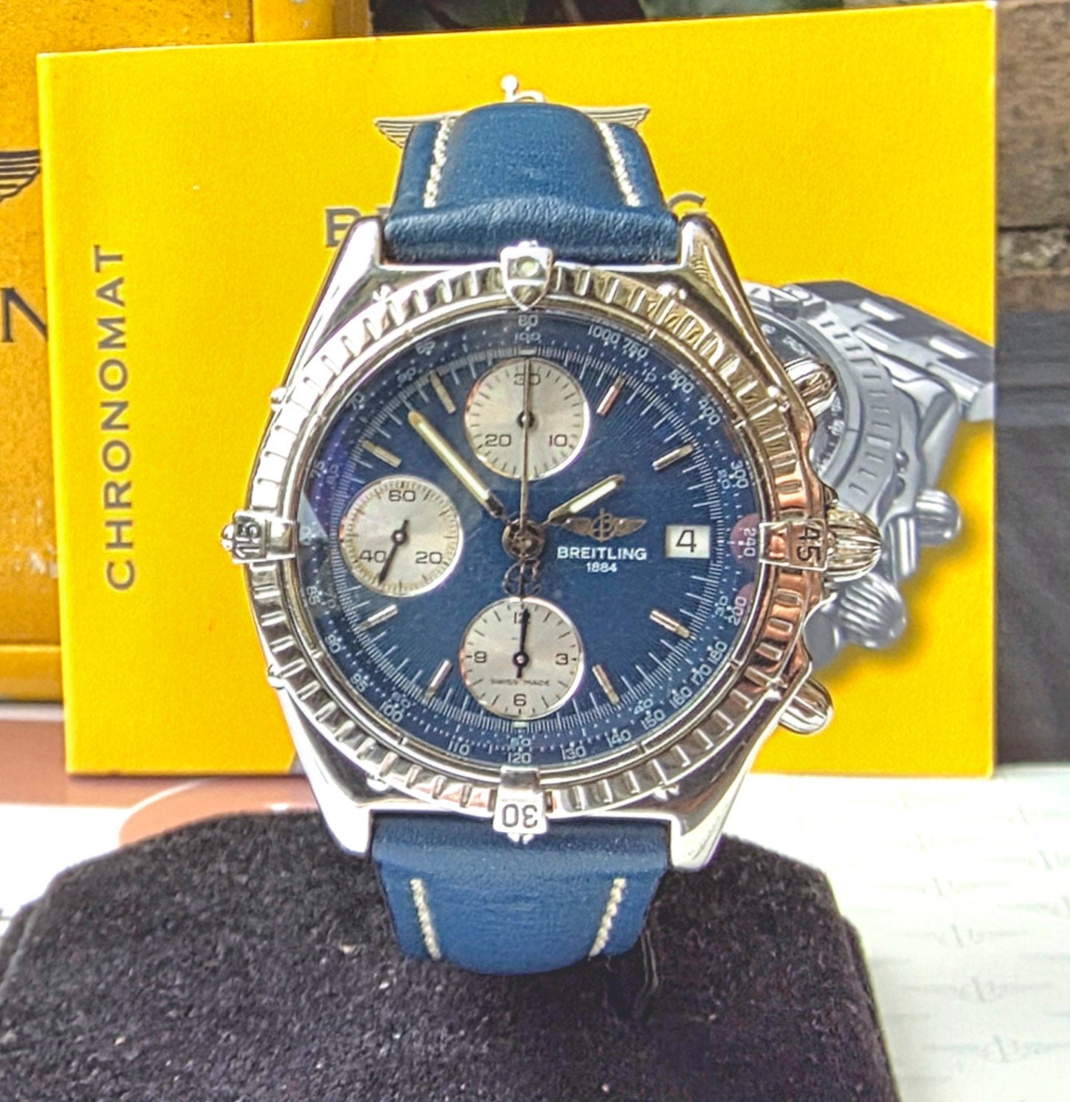 Breitling Chronomat - FULL set - 12 maanden uurwerkgarantie, Ophalen of Verzenden, Zo goed als nieuw, Staal, Breitling