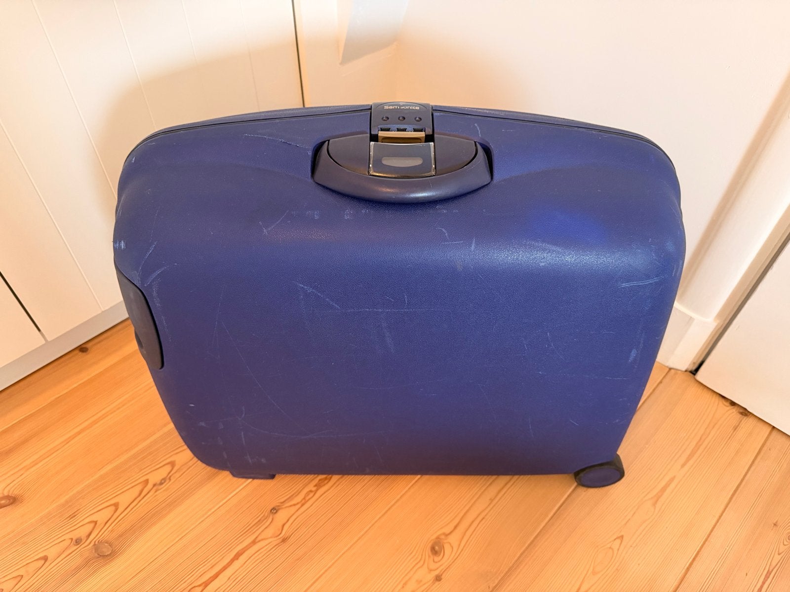 Samsonite Koffer - Blauw, Goede staat., Wieltjes, Gebruikt, 20 tot 30 cm, Blauw