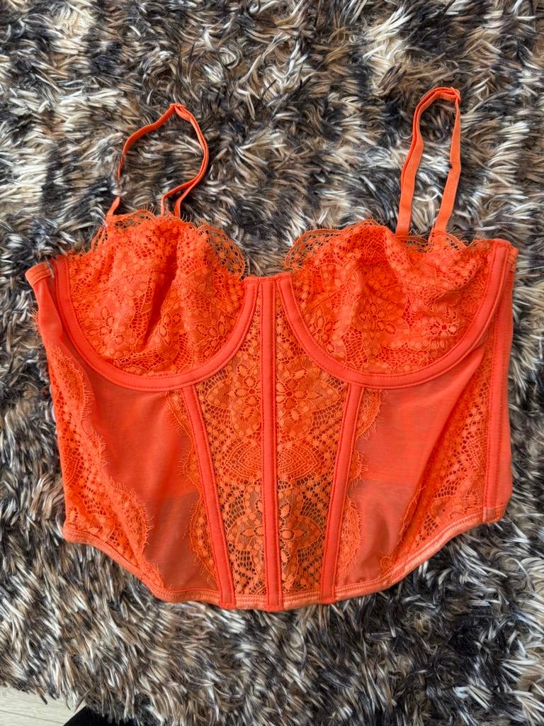 Orange Bustier, Maat 38/40 (M), Nieuw, Oranje, Ophalen of Verzenden