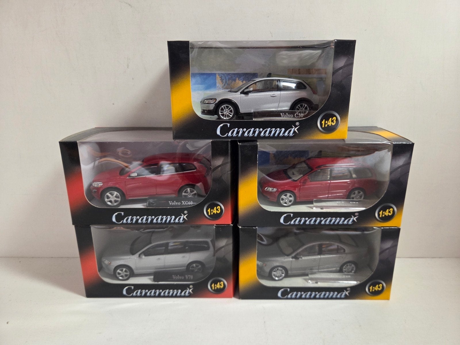 Cararama Volvo XC60/S80/V50/V70/C30 1:43, Overige merken, Auto, ., Nieuw