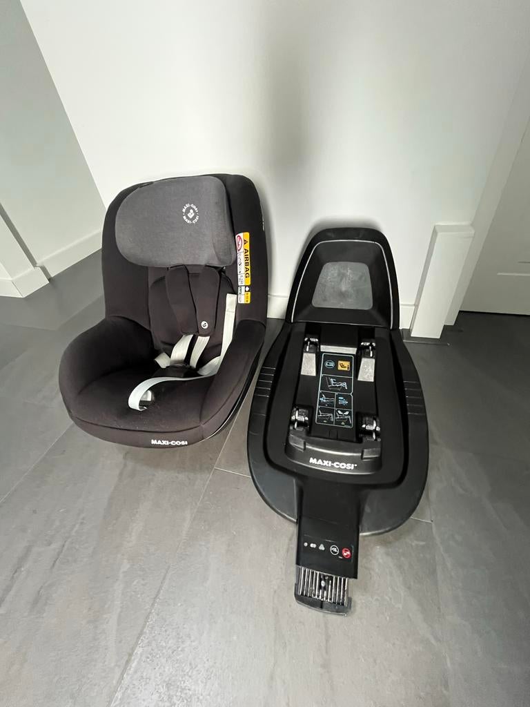 Maxi-Cosi Pearl Smart i-Size met FamilyFix ISOFIX base, Ophalen, Gebruikt, 0 t/m 18 kg, Verstelbare rugleuning