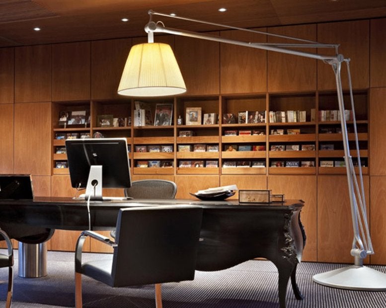 Flos Superarchimoon Vloerlamp by Philippe Starck, Ophalen, Gebruikt, 200 cm of meer, Metaal