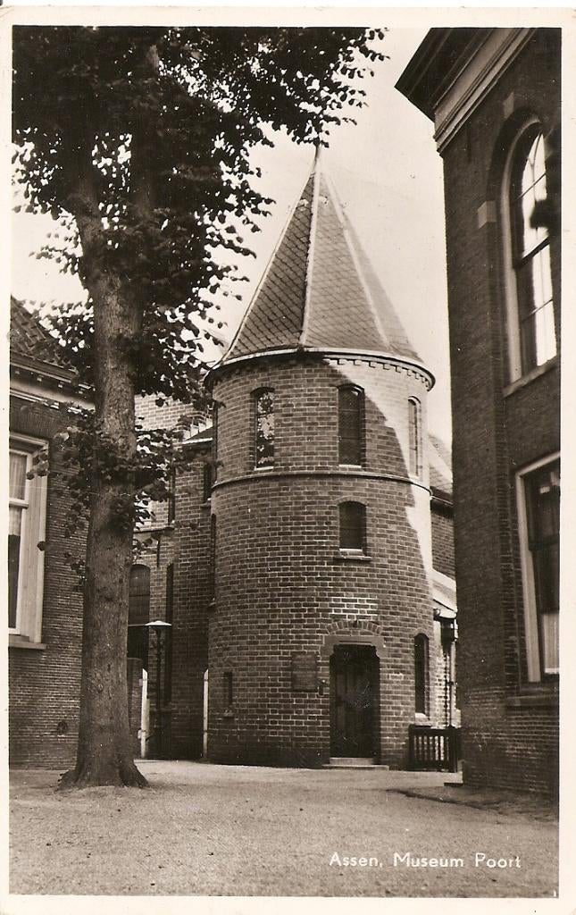 Assen, Museum Poort , Ophalen of Verzenden, 1940 tot 1960, Gelopen, Drenthe