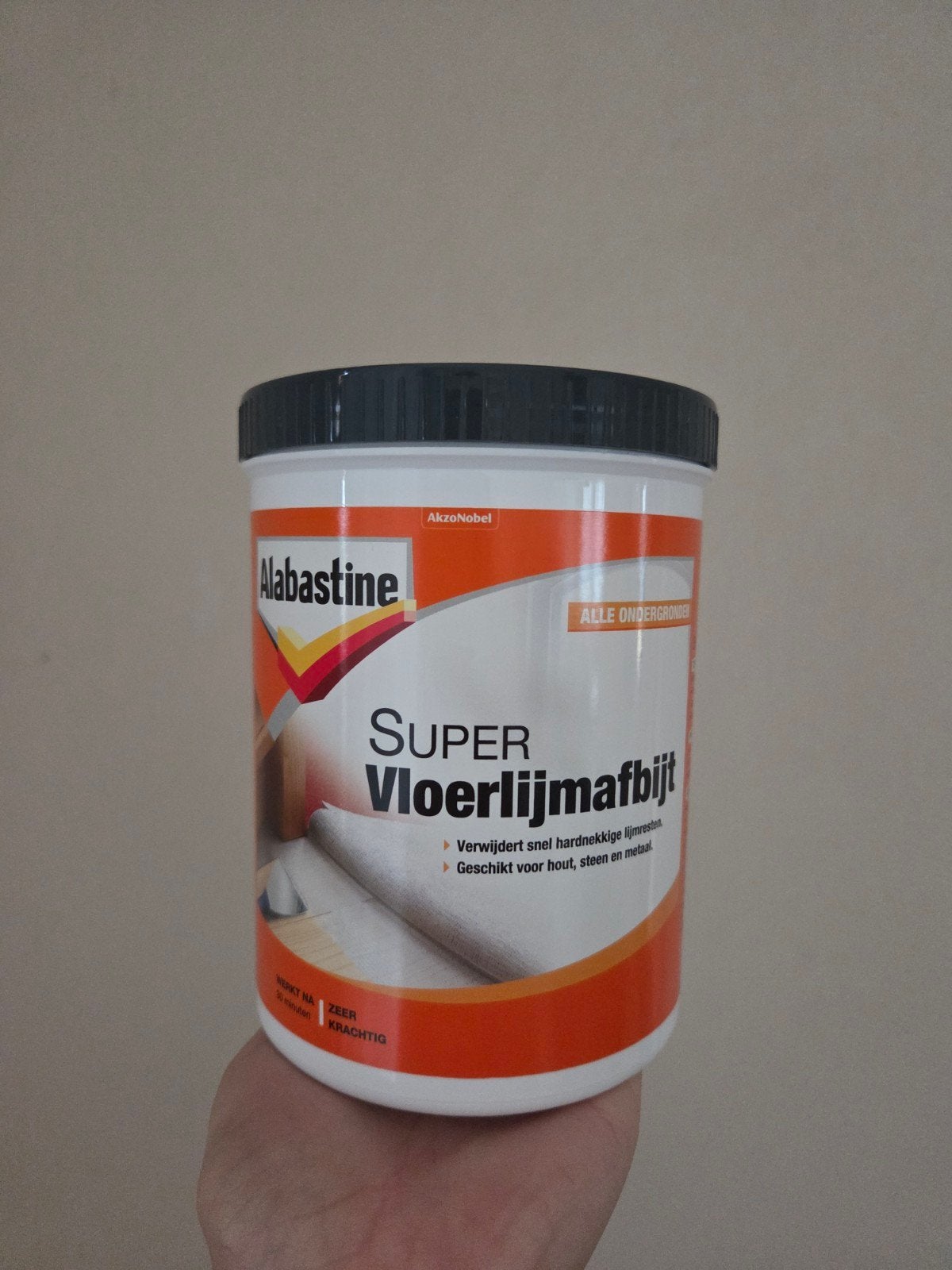 Alabastine Super Vloerlijmafbijt - bijna vol, Ophalen of Verzenden, Zo goed als nieuw