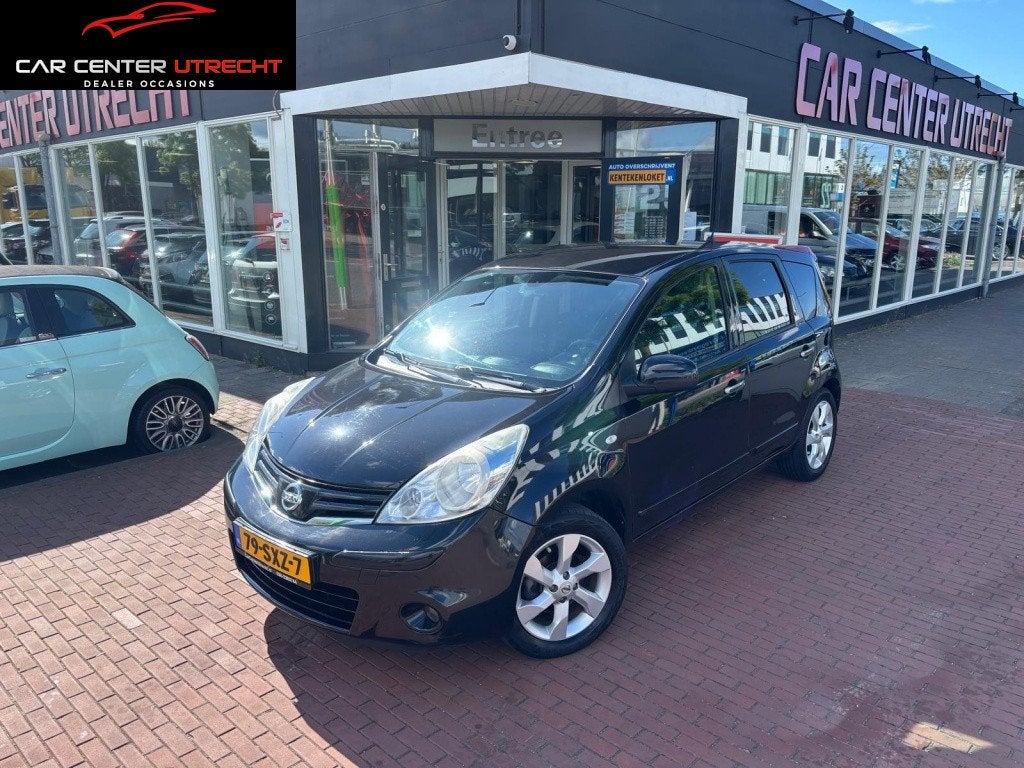 Nissan Note 1.6 Tekna | airco | leder | camera | navi |, Auto's, 15 km/l, Gebruikt, Parkeersensor, 4 cilinders