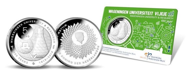 5 Euro Nederland 2018 - Wageningen Vijfje - UNC Coincard, Verzenden, Overige landen, 5 euro, Losse munt