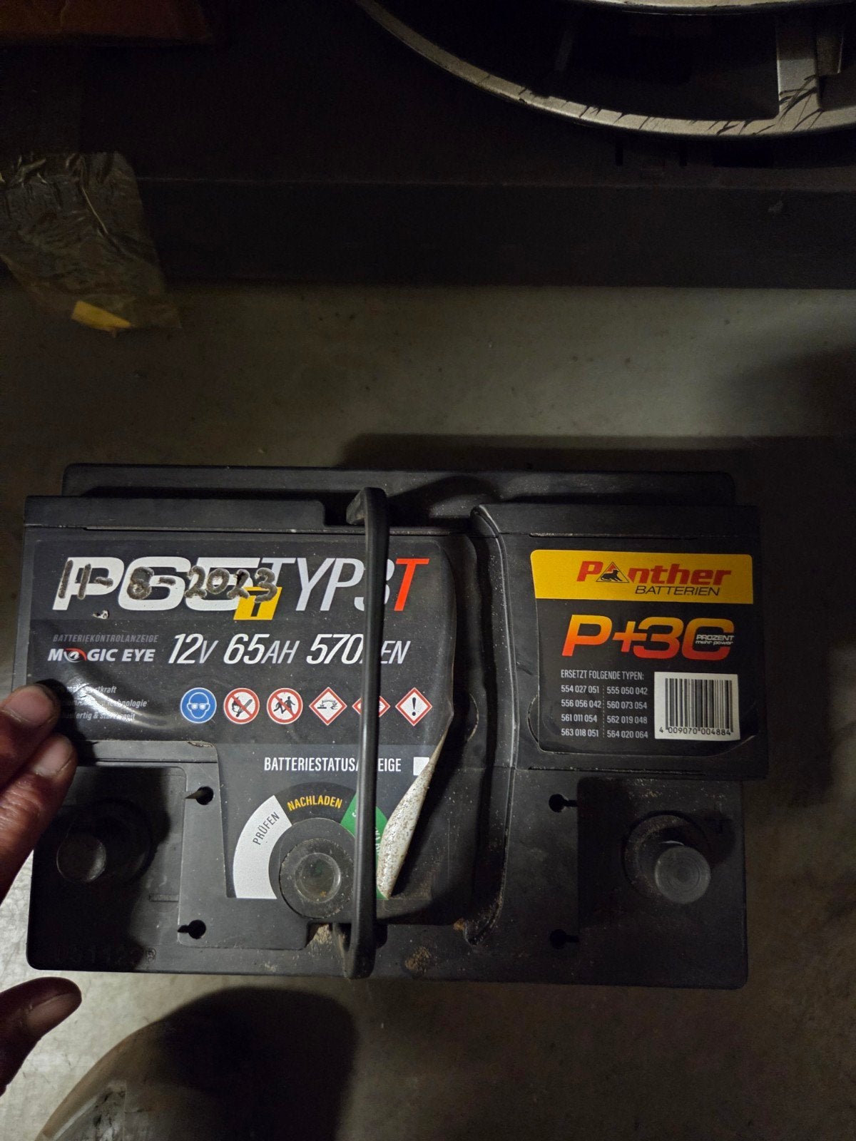 Panther P65T P+3C Auto Accu 12V 65Ah 570AEN, Ophalen of Verzenden, Gebruikt, Universele onderdelen