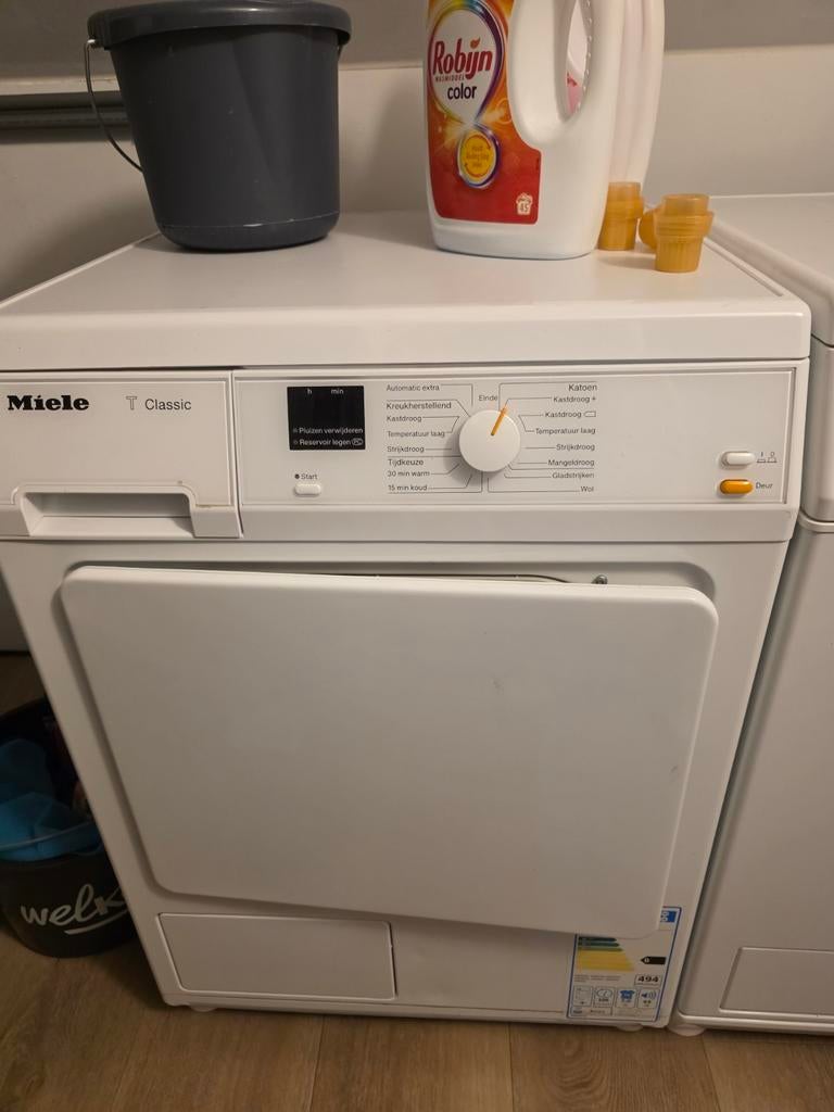 Miele TDA150C wasdroger, Witgoed en Apparatuur, Wasdrogers, Ophalen, 6 tot 8 kg, Gebruikt, Voorlader