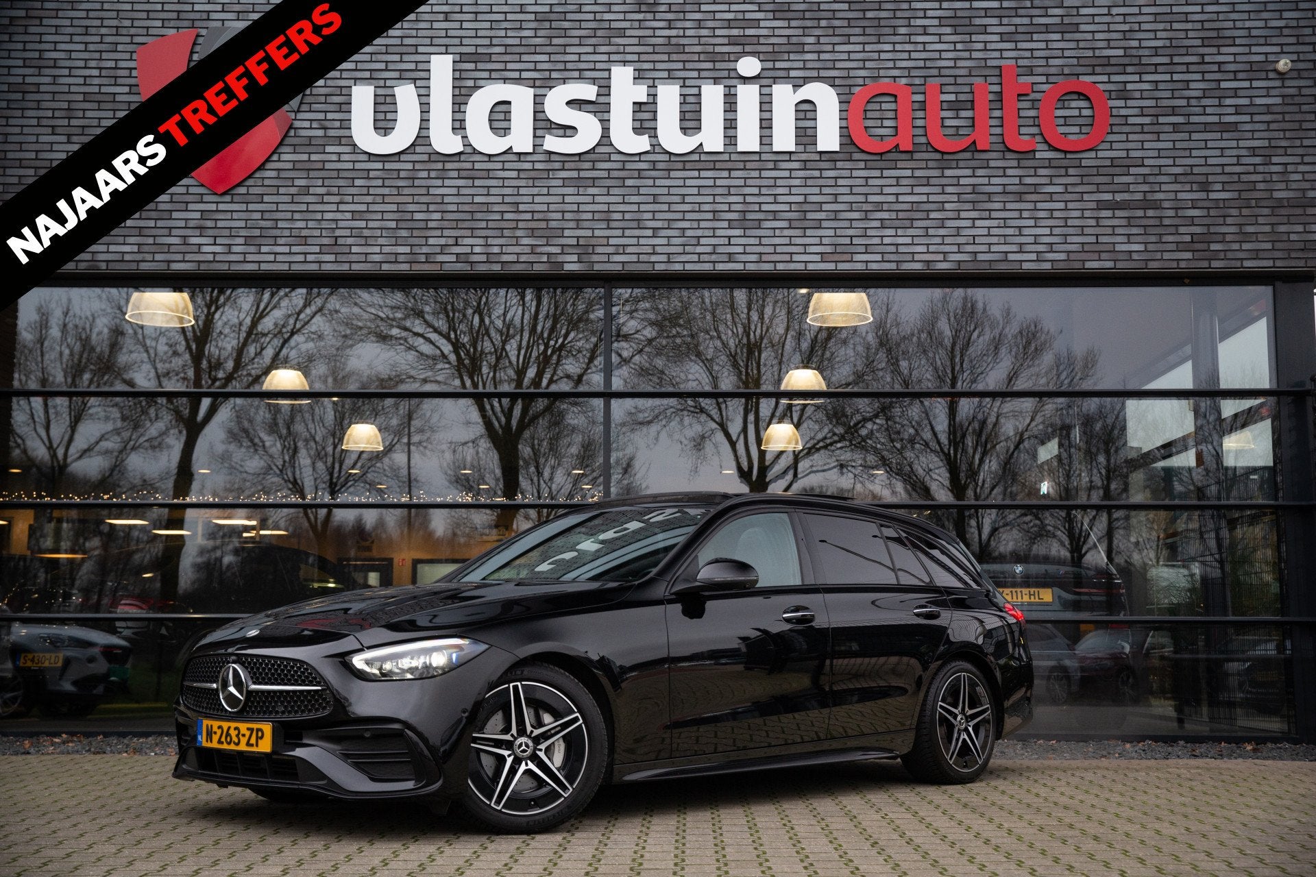 Mercedes-Benz C-Klasse Estate 200 Launch Edition AMG Line ,, Achterwielaandrijving, 4 cilinders, Zwart, Origineel Nederlands