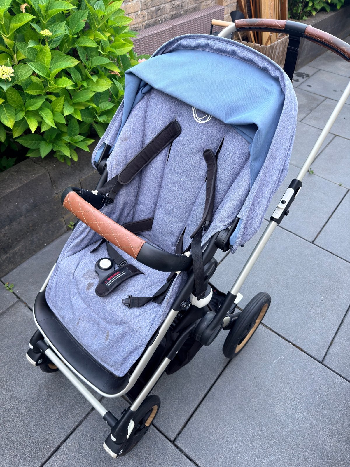 Bugaboo Fox kinderwagen - Blauw/Grijs, Kinderen en Baby's, Kinderwagens en Combinaties, Gebruikt, Bugaboo, Verstelbare duwstang