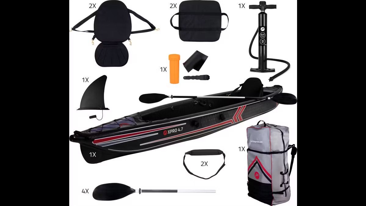Te koop pure xpro 4.7 kayak, Watersport en Boten, Kajaks, Ophalen, Opblaasbaar, Zo goed als nieuw, 2-persoons