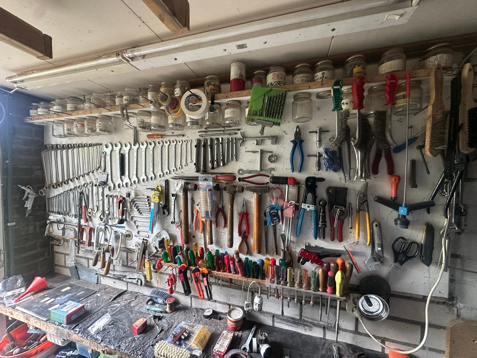 Grote collectie timmerman/houtbewerker gereedschap, Doe-het-zelf en Verbouw, Ophalen, Gebruikt, Overige typen, Overige merken
