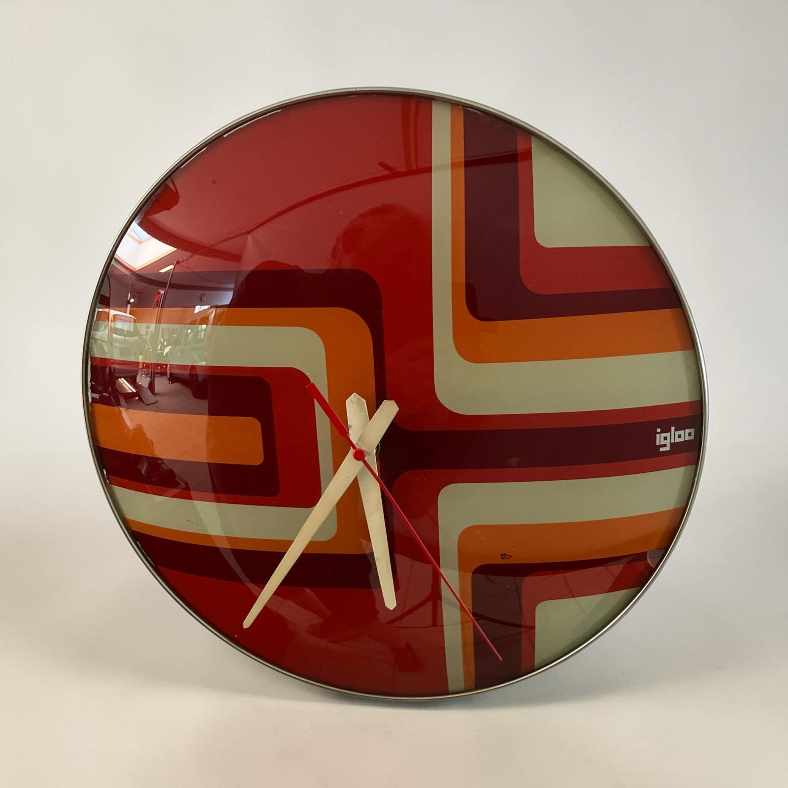 Vintage Space Age klok IGLOO jaren '70 ABBA periode, Antiek en Kunst, Ophalen of Verzenden