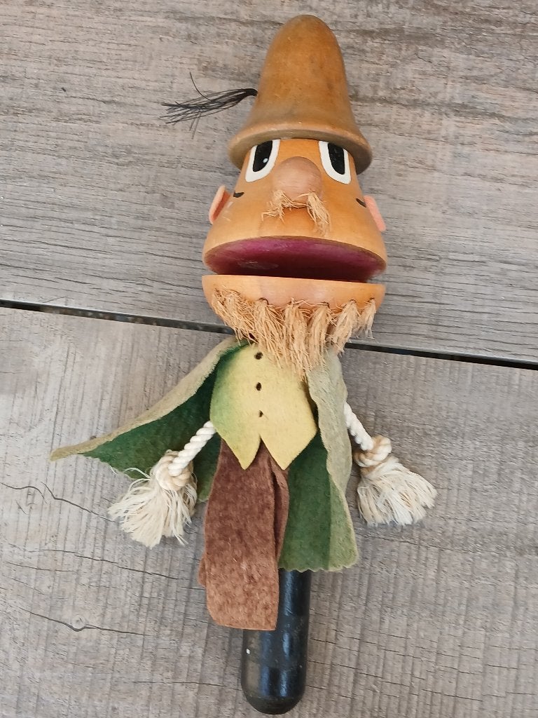 Vintage Houten speelgoedklapperman  Hämpelmann/Männchen, Ophalen of Verzenden, Gebruikt