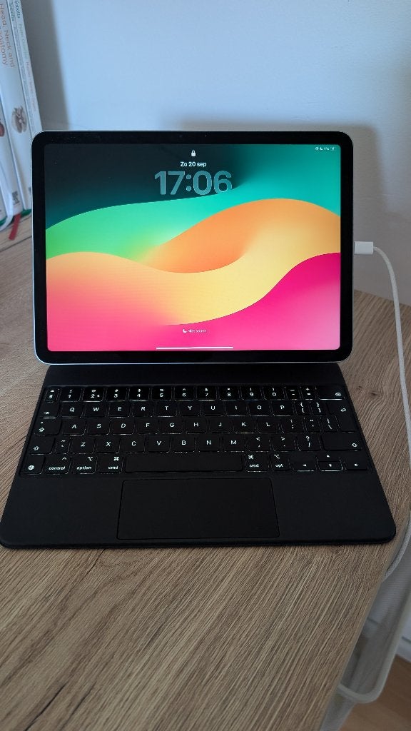 Ipad Air 11 Inch (M2) + magic keyboard, Computers en Software, Ophalen, Blauw, Apple iPad Air, 11 inch