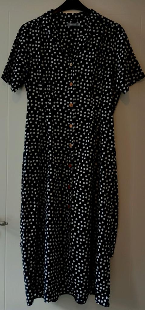 Geisha Nieuwe Zwarte Zomer Jurk (k.mouwen) Maat 42 (XL), Geisha, Zwart, Maat 42/44 (L), Nieuw